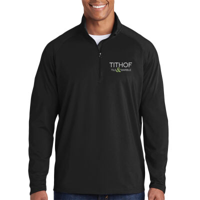 Tithof Embroidered  - Sport Wick ® Stretch 1/4 Zip Pullover Thumbnail