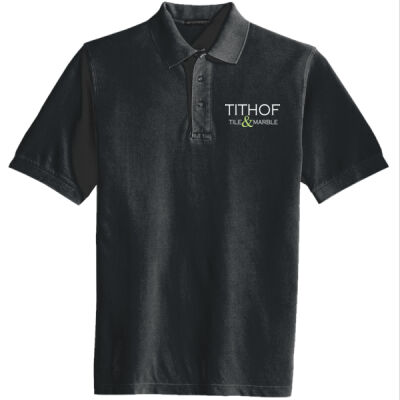 Tithof Embroidered  - Heavyweight Cotton Pique Polo Thumbnail
