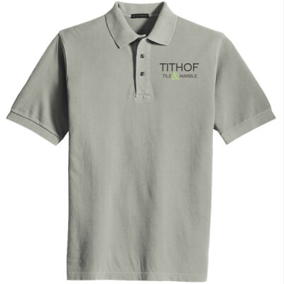 Tithof Embroidered  - Heavyweight Cotton Pique Polo Thumbnail