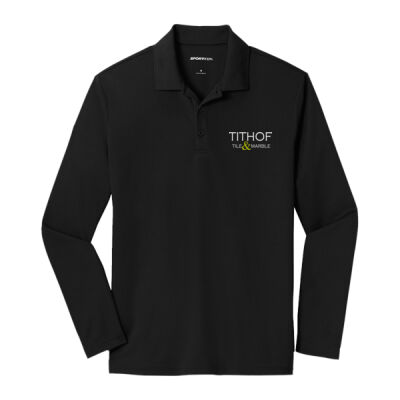 Tithof Tile & Marble - PosiCharge ® RacerMesh ® Long Sleeve Polo - ST640LS Thumbnail