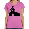 Ladies Heavy Cotton 100% Cotton T Shirt Thumbnail